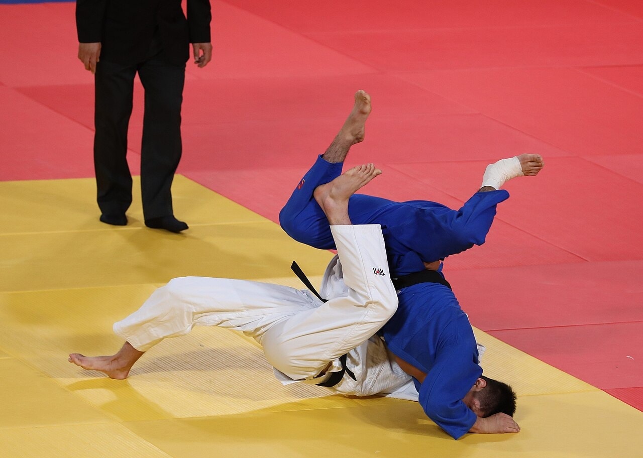 Athlètes de Judo en pleine action