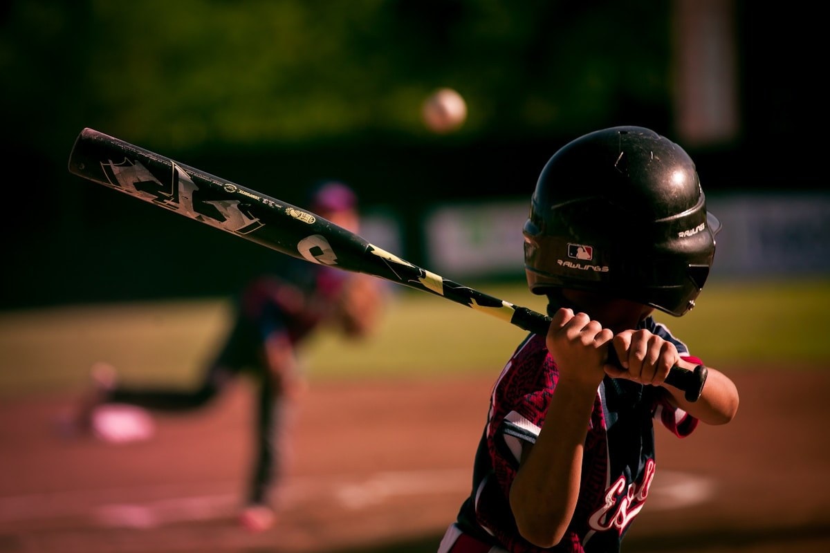 Athlètes de Baseball en pleine action
